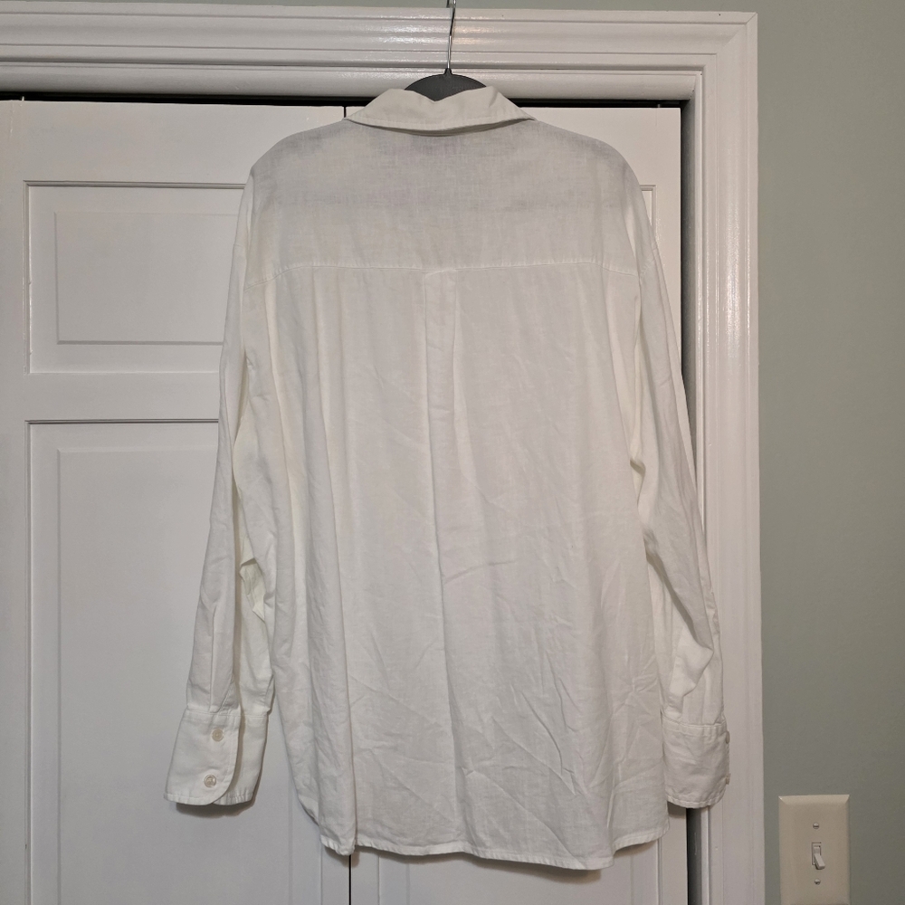 Lane Bryant Lot of 2 Outfits - Linen - Tops 18/20, Pants 20L - Picture 3 of 13